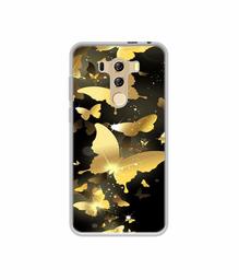 Amazon Brand - Solimo Designer Golden Butterfly Pattern UV Printed Soft Back Case Mobile Cover for I Kall K4