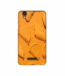 Amazon Brand - Solimo Designer Yellow Texture Wall 3D Printed Hard Back Case Mobile Cover for Micromax YU Yureka