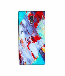 Amazon Brand - Solimo Designer Blue and Red Brush Texture 3D Printed Hard Back Case Mobile Cover for Xiaomi Redmi 1S