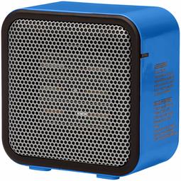 AmazonBasics 500-Watt Ceramic Small Space Personal Mini Heater - Blue