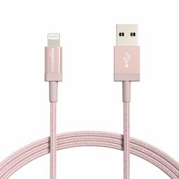 AmazonBasics nylonflätad blixt till USB A-kabel - MFi-certifierad iPhone-laddare