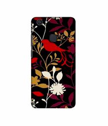 Amazon Brand - Solimo Designer Flower Bunch Pain On Cloth 3D Printed Hard Back Case Mobile Cover for Vivo V7 Plus