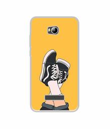 Amazon Brand - Solimo Designer Boy Shoes Pattern UV Printed Soft Back Case Mobile Cover for Micromax Canvas Spark 3 Q385