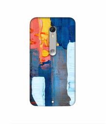 Amazon Brand - Solimo Designer Canvas with Blue Paint 3D Printed Hard Back Case Mobile Cover for Motorola Moto X Play