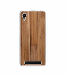 Amazon Brand - Solimo Designer Wooden Art UV Printed Soft Back Case Mobile Cover for Mobiistar C1 Lite