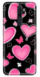 Amazon Brand - Solimo Designer Heart Pattern Design 3D Printed Hard Back Case Mobile Cover for Oppo A5 (2020)