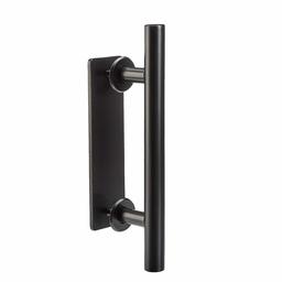 AmazonBasics Barn Door Handle Set, 12-Inch, Black