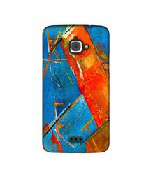 Amazon Brand - Solimo Designer Sky Blue and Orange Canvas 3D Printed Hard Back Case Mobile Cover for InFocus M350