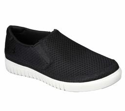 Concept 3 by Skechers Men's Naiter Mesh Slip-on Casual Sneaker,Black/White,9 Medium US