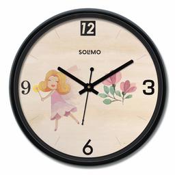 Amazon Brand - Solimo 12-inch Wall Clock - Canvas (Silent Movement)