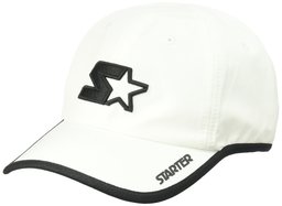 Starter Men's Lightweight Performance Running Cap, Amazon Exclusive, White, One Size