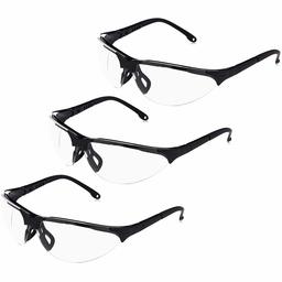 AmazonBasics Anti-Fog Shooting Safety Glasses Eye Protection, Clear Lens, 3-Count