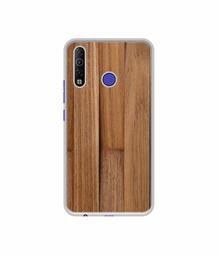 Amazon Brand - Solimo Designer Wooden Art UV Printed Soft Back Case Mobile Cover for Tecno Camon 12 Air