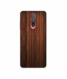 Amazon Brand - Solimo Designer Wooden Texture 3D Printed Hard Back Case Mobile Cover for Poco X2 / Mi Redmi K30