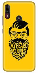 Amazon Brand - Solimo Designer Beard Man 3D Printed Hard Back Case Mobile Cover for Motorola Moto E6s / Motorola Moto E6 Plus