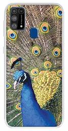 Amazon Brand - Solimo Designer Multicolor Peacock Design Printed Soft Back Case Mobile Cover for Samsung Galaxy M31