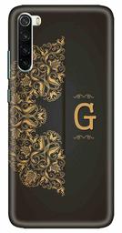 Amazon Brand - Solimo Designer Black Pattern Alphabet-G 3D Printed Hard Back Case Mobile Cover for Xiaomi Redmi Note 8