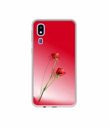 Amazon Brand - Solimo Designer Red Roses UV Printed Soft Back Case Mobile Cover for Samsung Galaxy A2 Core