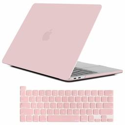 Eono Custodia MacBook PRO 16 Case 2019 Release A2141, 2 in 1 Plastica Rigida Cover & Copertura della Tastiera Compatibile con MacBook 16 Pollici con Touch Bar e Touch ID, Quarzo Rosa