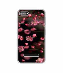 Amazon Brand - Solimo Designer Pink Flowers UV Printed Soft Back Case Mobile Cover for Comio C1