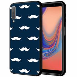 Amazon Brand - Solimo Designer Mustache Printed Hard Back Case Mobile Cover for Samsung Galaxy A7 (2018) (D279)