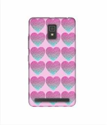 Amazon Brand - Solimo Designer Sparkle Heart Texture 3D Printed Hard Back Case Mobile Cover for Lenovo A6600