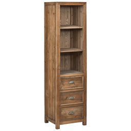 Amazon Brand – Stone & Beam Bryson Tall Narrow 3-Drawer Bookcase, 19.7