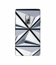 Amazon Brand - Solimo Designer Hexagon Texture 3D Printed Hard Back Case Mobile Cover for OnePlus 2