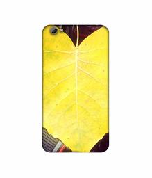 Amazon Brand - Solimo Designer Yellow Leaf 3D Printed Hard Back Case Mobile Cover for Vivo Y66