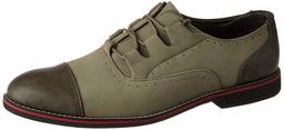 Amazon Brand - Symbol Men's M.Grey PU Formal Shoes - 8 UK (AZ-SY-437)