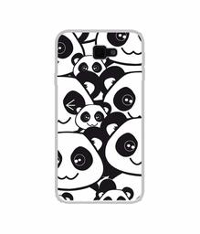 Amazon Brand - Solimo Designer Panda Texture UV Printed Soft Back Case Mobile Cover for Samsung Galaxy J7 Prime