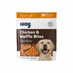 Amazon Brand - Wag Treats Chicken and Waffle Bites 12oz