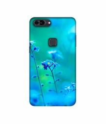 Amazon Brand - Solimo Designer Blue Flower UV Printed Soft Back Case Mobile Cover for Lava Z90