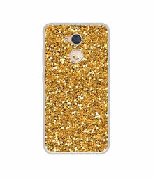 Amazon Brand - Solimo Designer Golden Sparkle UV Printed Soft Back Case Mobile Cover for Gionee S6 Pro