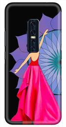 Amazon Brand - Solimo Designer Girl Design 3D Printed Hard Back Case Mobile Cover for Vivo V17 Pro