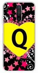 Amazon Brand - Solimo Designer Multicolor Heart Pattern Alphabet-Q Printed Soft Back Case Mobile Cover for Poco X2 / Xiaomi Redmi K30