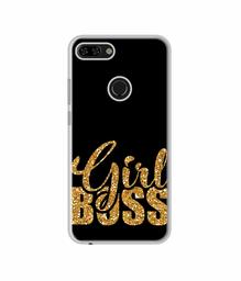 Amazon Brand - Solimo Designer Sparkle Girl Boss UV Printed Soft Back Case Mobile Cover for Tecno Camon i Twin