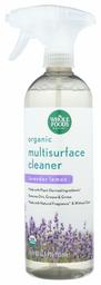 Whole Foods Market, Organic Multisurface Cleaner, Lavender Lemon, 24 Fl Oz