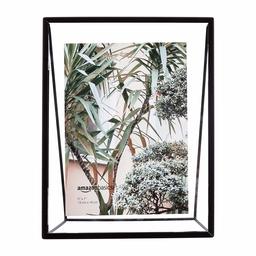 AmazonBasics Wedge Floating Photo Frame for 5 x 7 Inch Photos - Slim Frame, Black