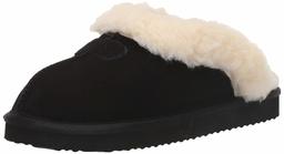 Amazon Essentials Fluffy Slipper, Noir, EU 35-36