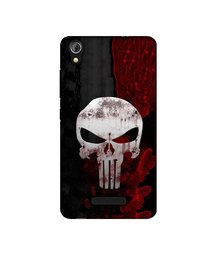 Amazon Brand - Solimo Designer Punisher Skull UV Printed Soft Back Case Mobile Cover for Gionee Pioneer P5W