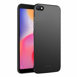 Amazon Brand - Solimo Redmi 6A Mobile Cover (Hard Back & Slim), Black