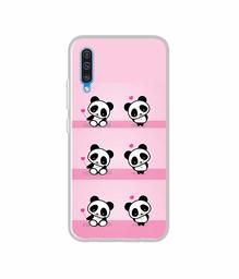 Amazon Brand - Solimo Designer Panda Pattern UV Printed Soft Back Case Mobile Cover for Samsung Galaxy A50