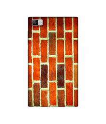 Amazon Brand - Solimo Designer Brick Texture 3D Printed Hard Back Case Mobile Cover for Xiaomi Mi3