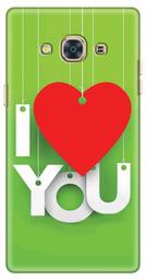 Amazon Brand - Solimo Designer Love Quote Green Design 3D Printed Hard Back Case Mobile Cover for Samsung Galaxy J3 Pro