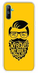 Amazon Brand - Solimo Designer Multicolor Beard Man Printed Soft Back Case Mobile Cover for Realme C3