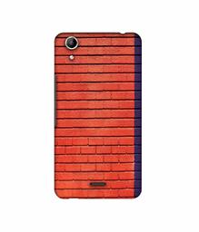 Amazon Brand - Solimo Designer Red and Purple Brick 3D Printed Hard Back Case Mobile Cover for Micromax Canvas Selfie Lens Q345