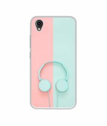 Amazon Brand - Solimo Designer Head Phone UV Printed Soft Back Case Mobile Cover for Vivo Y90