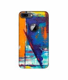 Amazon Brand - Solimo Designer MultiColur Blocks 3D Printed Hard Back Case Mobile Cover for Apple iPhone 8 Plus (with Logo Cut)