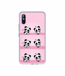 Amazon Brand - Solimo Designer Panda Pattern UV Printed Soft Back Case Mobile Cover for Tecno Spark Go